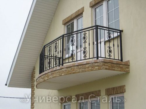 Кованый балкон №102 — фото
