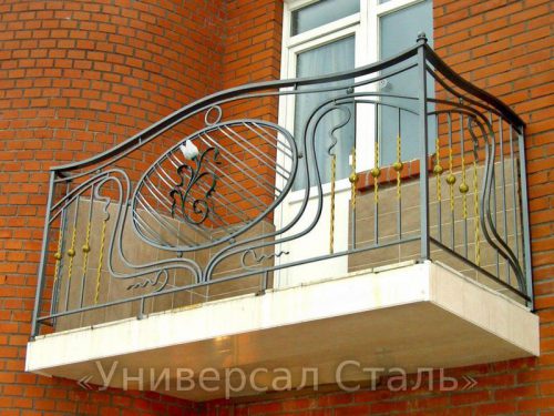 Кованый балкон №103 — фото