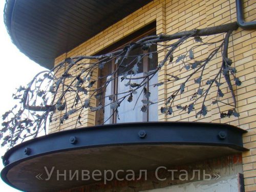 Кованый балкон №107 — фото