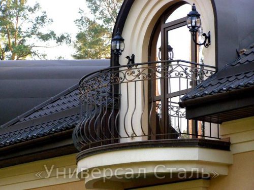 Кованый балкон №110 — фото
