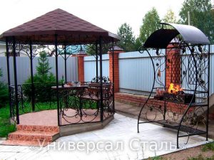 Кованая беседка №124 - фото 1