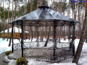 Кованая беседка №25 - фото 1 Кованая беседка №25 - фото 1
