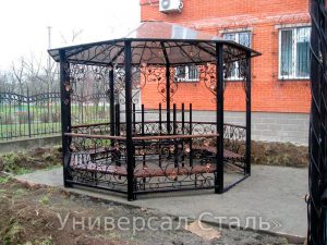 Кованая беседка №27 - фото 1 Кованая беседка №27 - фото 1
