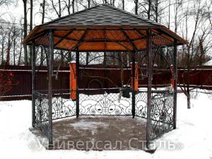 Кованая беседка №28 - фото 1 Кованая беседка №28 - фото 1