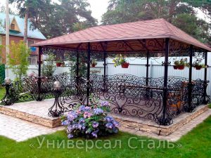 Кованая беседка №33 - фото 1 Кованая беседка №33 - фото 1