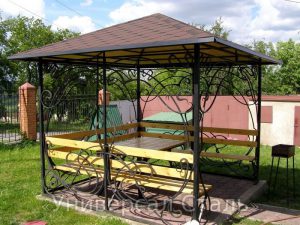 Кованая беседка №40 - фото 1 Кованая беседка №40 - фото 1