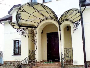 Кованый козырек №106 - фото 1 Кованый козырек №106 - фото 1