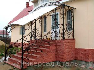 Кованый козырек №116 - фото 1 Кованый козырек №116 - фото 1
