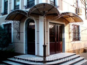 Кованый козырек №118 - фото 1 Кованый козырек №118 - фото 1