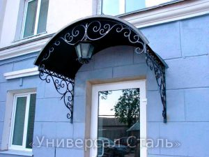 Кованый козырек №7 - фото 1 Кованый козырек №7 - фото 1