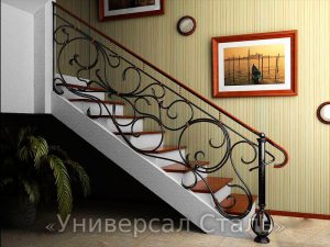 Кованые перила №134 - фото 1