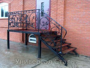 Кованые перила №178 - фото 1