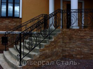 Кованые перила №185 - фото 1