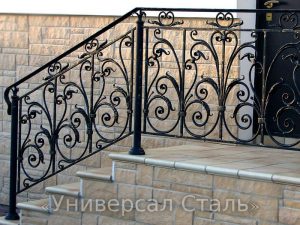 Кованые перила №196 - фото 1