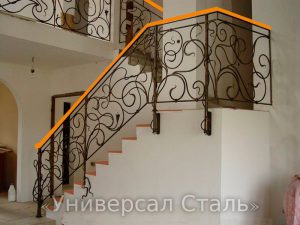 Кованые перила №17 - фото 1