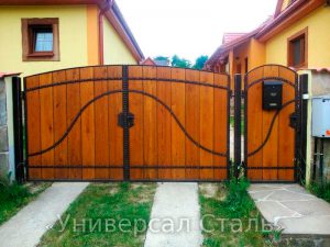 Кованые ворота V-040 - фото 1