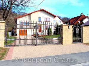 Кованые ворота V-042 - фото 1