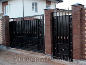 Кованые ворота V-105 - фото 1 Кованые ворота V-105 - фото 1