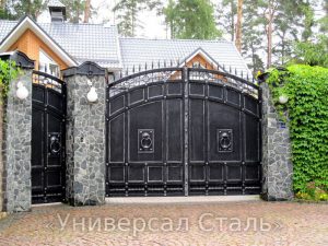 Кованые ворота V-110 - фото 1 Кованые ворота V-110 - фото 1