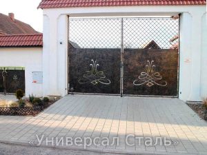 Кованые ворота V-129 - фото 1