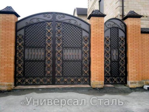 Кованые ворота V-148 — фото
