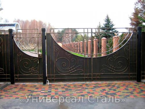 Кованые ворота V-206 — фото