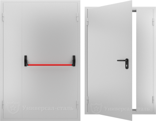 Глухая противопожарная дверь с замком «Антипаника» ДМП 02 №67 EI30 — фото 1