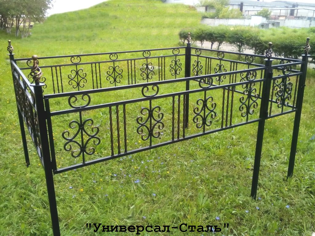 Могильные ограды фото из металла